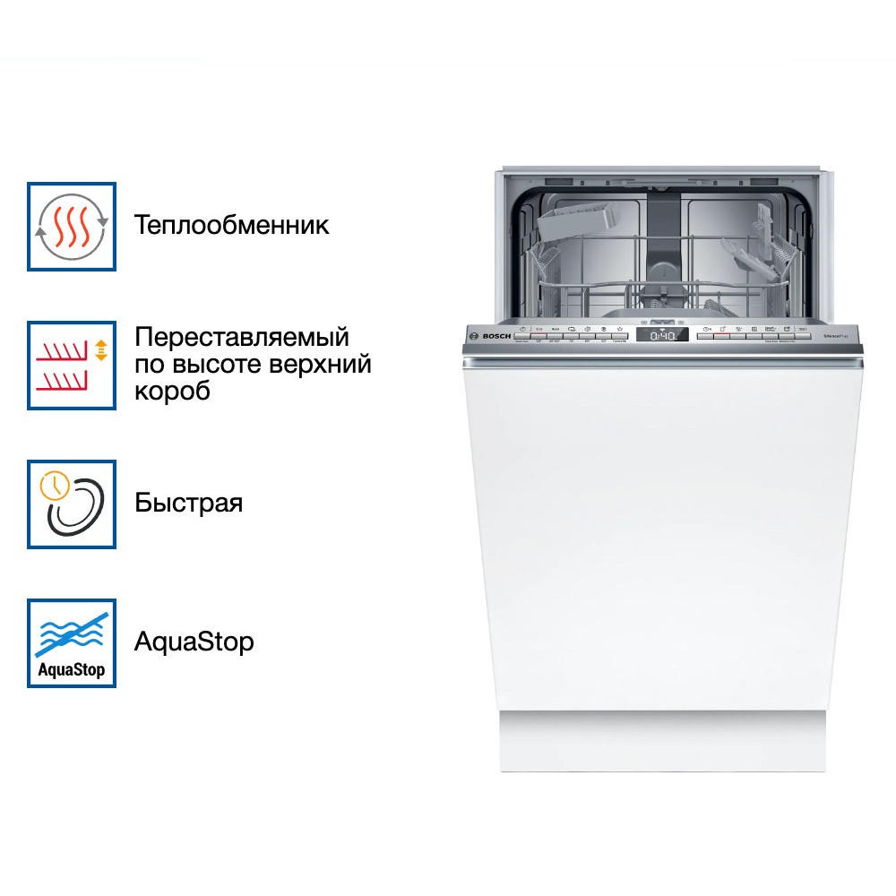 Встраиваемая посудомоечная машина Bosch SPV4HKX10E