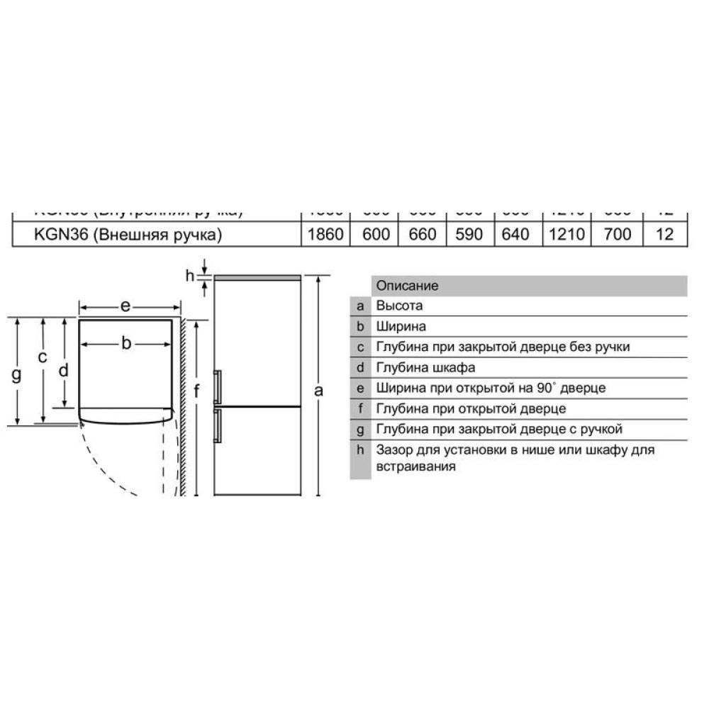 Двухкамерный холодильник Bosch KGN36NL21R
