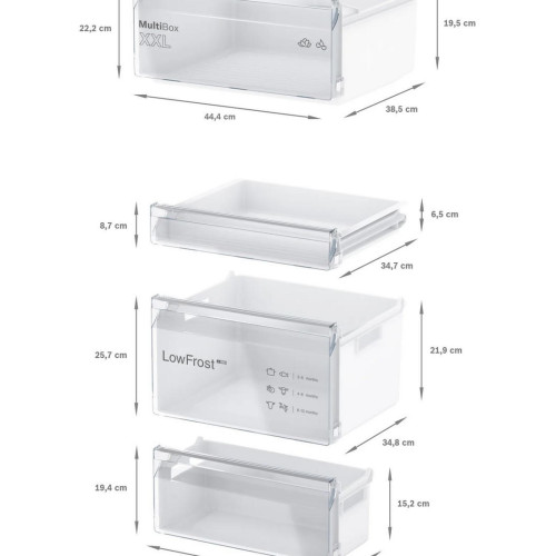 Встраиваемый двухкамерный холодильник Bosch KIV 865 SF0