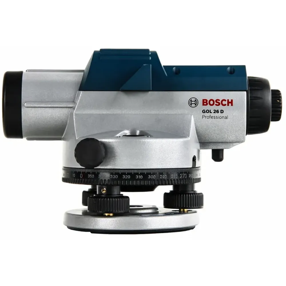 Bosch GOL 26 D Professional оптический нивелир + бленда, кейс, ключ, отвес и регулировочный штифт 0601068000
