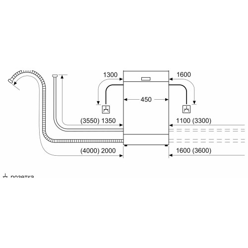 Встраиваемая посудомоечная машина Bosch SRV2IKX1BR