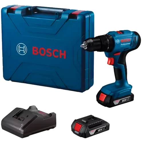 Bosch Professional GSB 183-LI аккумуляторная ударная дрель-шуруповерт (2 x 2 Ач, ЗУ), 06019K9120