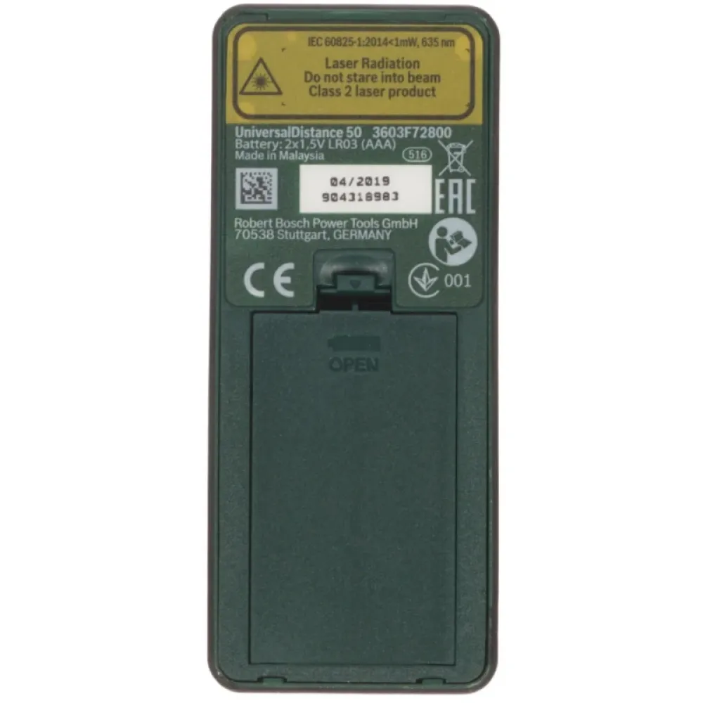 Bosch UniversalDistance 50 лазерный дальномер, 0603672801